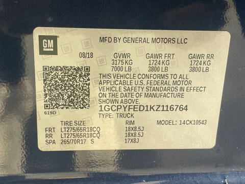 2019 Chevrolet Silverado 1500