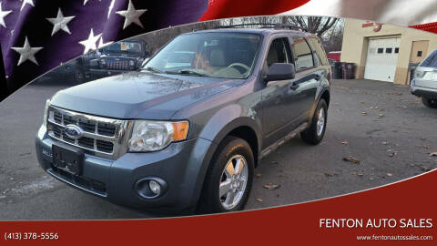 2010 Ford Escape for sale at FENTON AUTO SALES in Westfield MA