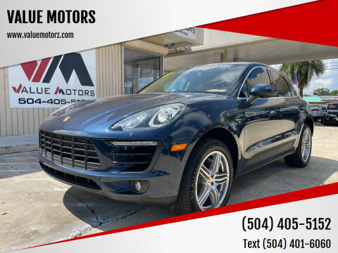 2016 Porsche Macan for sale at VALUE MOTORS in Kenner LA