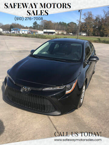 2020 Toyota Corolla for sale at Safeway Motors Sales in Laurinburg NC