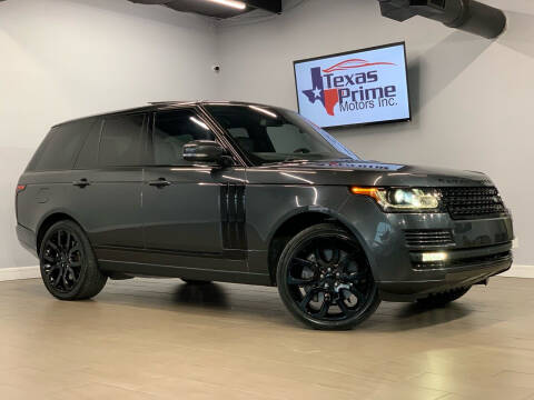 2016 Land Rover Range Rover for sale at Texas Prime Motors in Houston TX