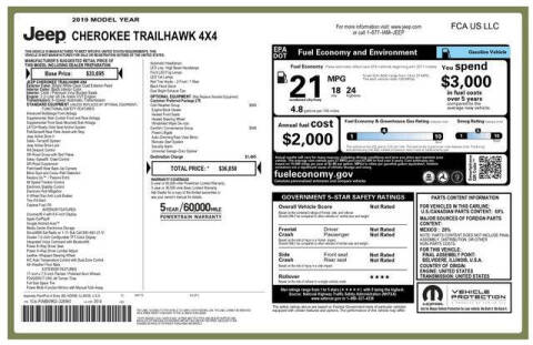 2019 Jeep Cherokee Trailhawk