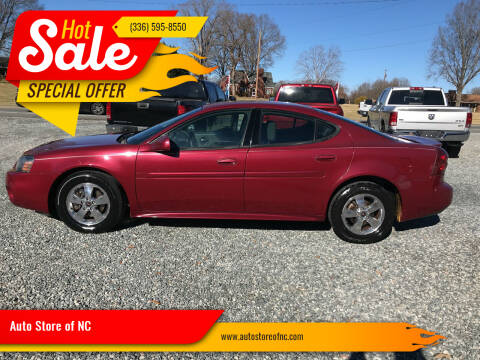 2005 Pontiac Grand Prix for sale at Auto Store of NC in Walkertown NC