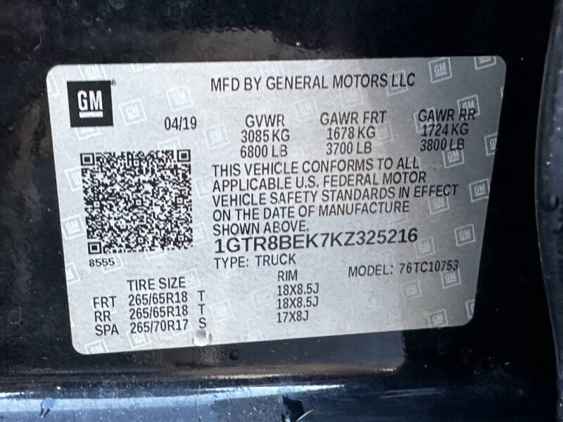 2019 GMC Sierra 1500 SLE