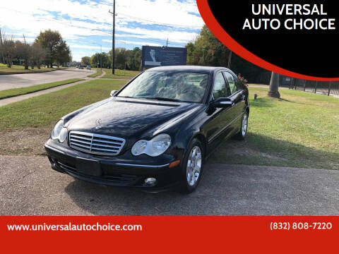 2005 Mercedes-Benz C-Class for sale at UNIVERSAL AUTO CHOICE in Houston TX