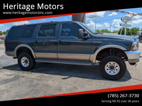 2000 Ford Excursion for sale at Heritage Motors in Topeka KS