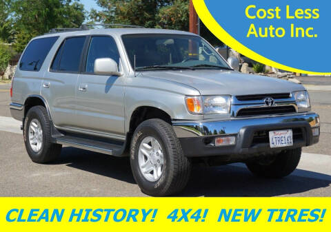 2001 Toyota 4Runner for sale at Cost Less Auto Inc. in Rocklin CA