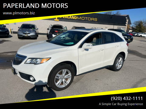 2015 Acura RDX for sale at PAPERLAND MOTORS in Green Bay WI