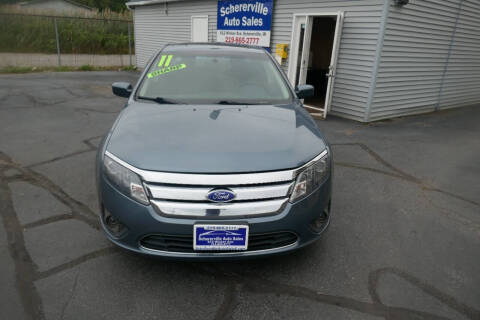 2011 Ford Fusion for sale at SCHERERVILLE AUTO SALES in Schererville IN