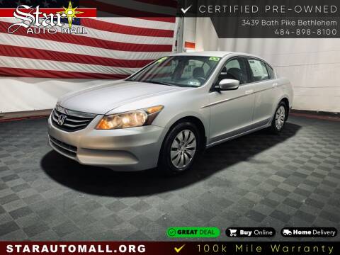2012 Honda Accord for sale at STAR AUTO MALL 512 in Bethlehem PA