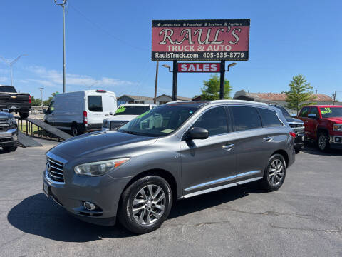 2015 Infiniti QX60 for sale at RAUL'S TRUCK & AUTO SALES, INC in Oklahoma City OK