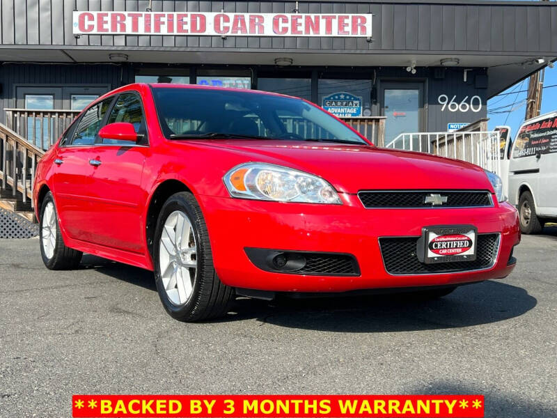 2012 Chevrolet Impala for sale at CERTIFIED CAR CENTER in Fairfax VA