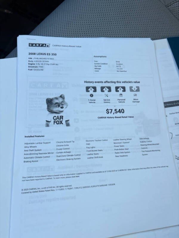 2008 Lexus ES 350