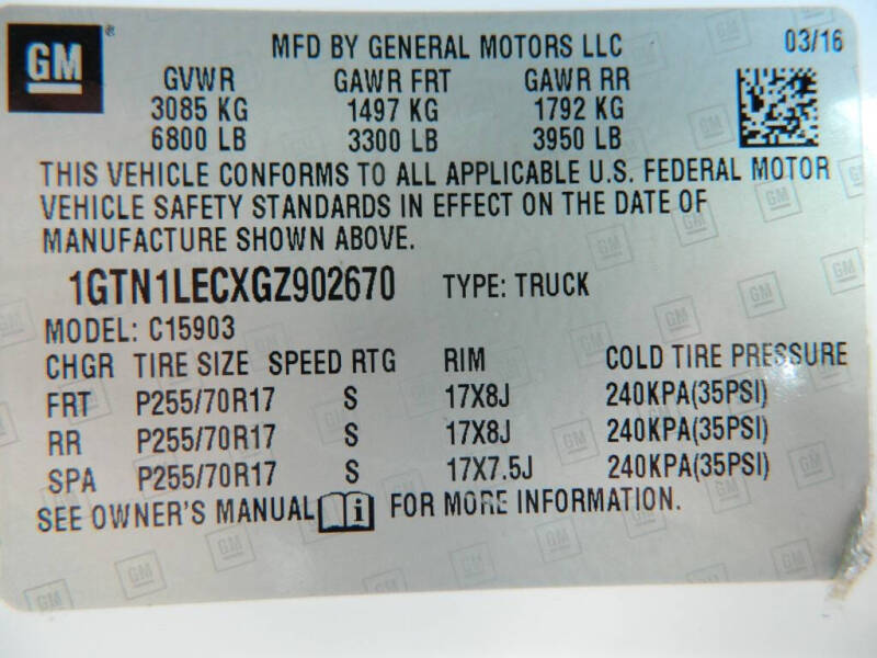 2016 GMC Sierra 1500