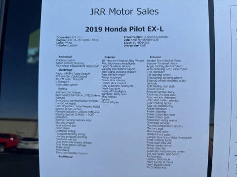 2019 Honda Pilot EX-L