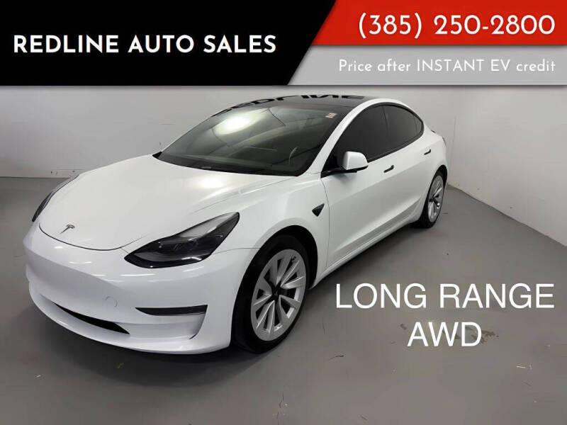 2022 Tesla Model 3 for sale at Redline Auto Sales in Draper UT