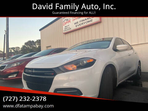 2016 Dodge Dart for sale at David Family Auto, Inc. in New Port Richey FL