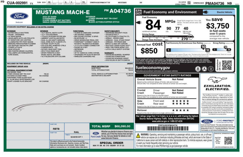 2023 Ford Mustang Mach-E GT
