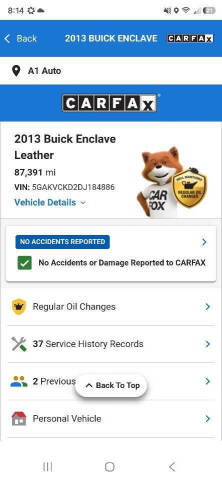 2013 Buick Enclave Leather