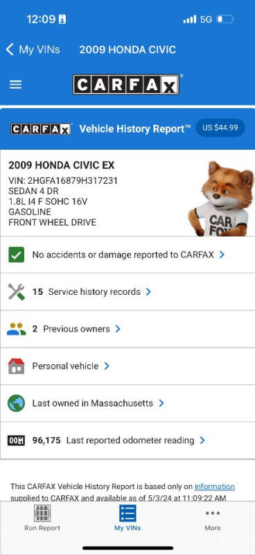 2009 Honda Civic EX photo 15