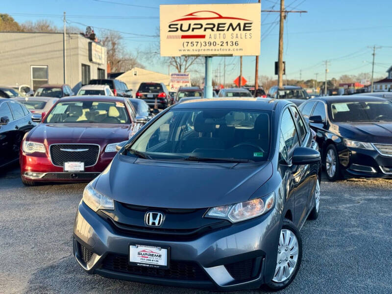 2016 Honda Fit for sale at Supreme Auto Sales in Chesapeake VA