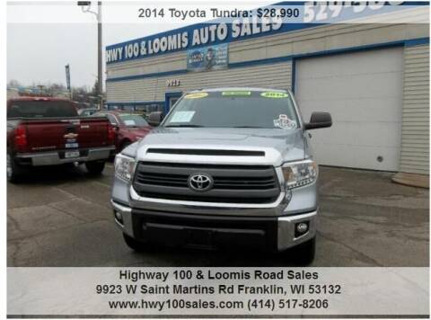 2014 Toyota Tundra for sale at Highway 100 & Loomis Road Sales in Franklin WI