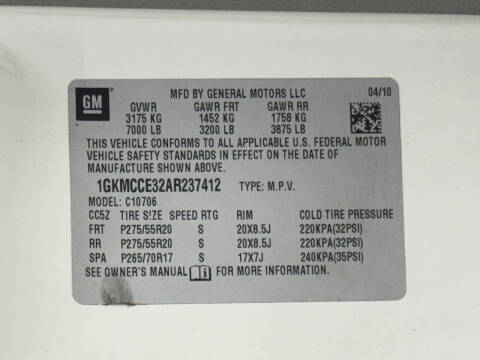 2010 GMC Yukon SLT XFE