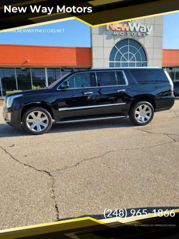 2018 Cadillac Escalade ESV for sale at New Way Motors in Ferndale MI
