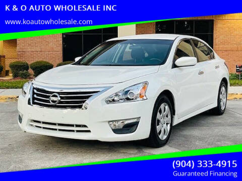 2015 Nissan Altima for sale at K & O AUTO WHOLESALE INC in Jacksonville FL