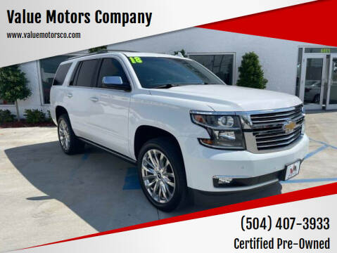 2018 Chevrolet Tahoe for sale at Value Motors Company in Marrero LA