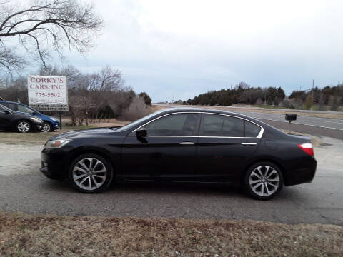 2015 Honda Accord for sale at Corkys Cars Inc in Augusta KS