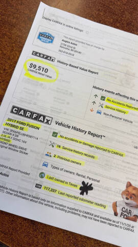 2017 Ford Fusion Hybrid SE