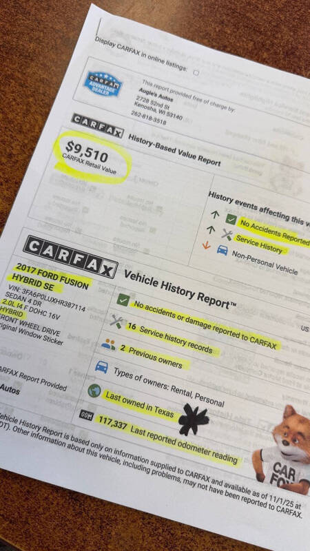 2017 Ford Fusion Hybrid SE