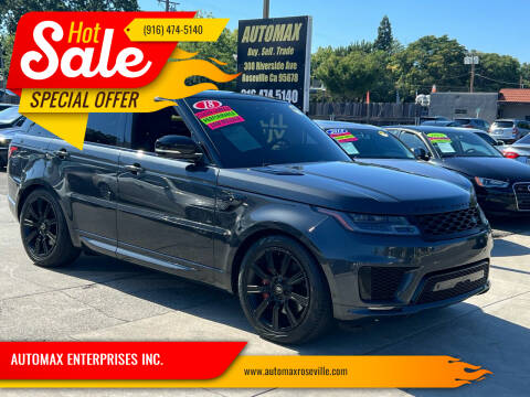2018 Land Rover Range Rover Sport for sale at AUTOMAX ENTERPRISES INC. in Roseville CA