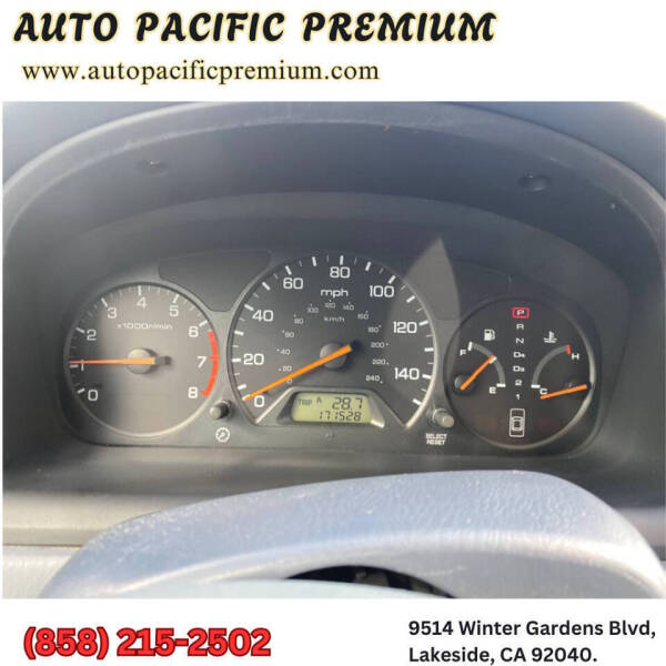 2002 Honda Accord Value Package