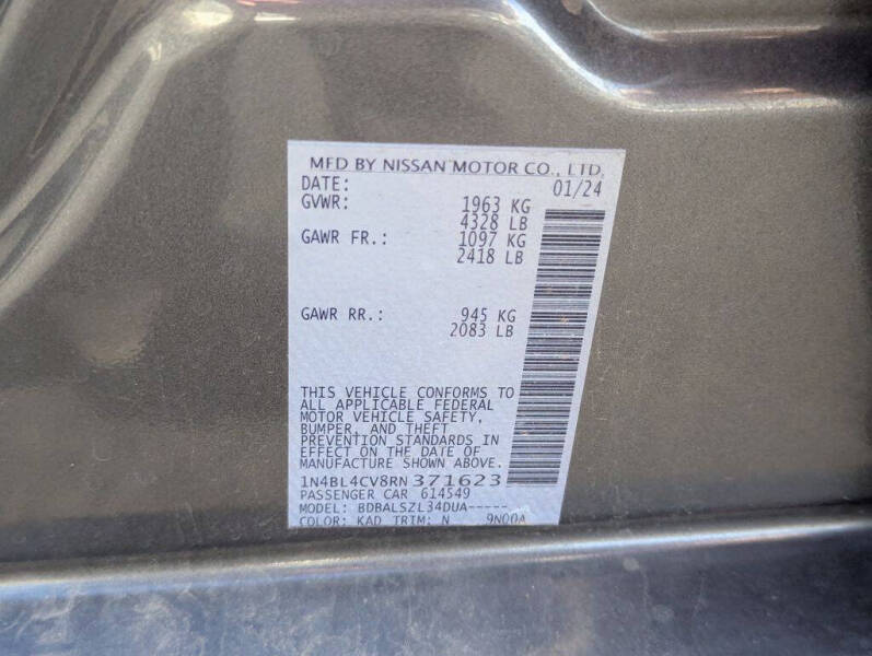 2024 Nissan Altima 2.5 SR