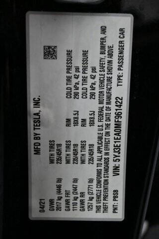 2021 Tesla Model 3 Standard Range Plus