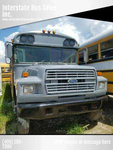 1993 Ford BLUEBIRD for sale at Interstate Bus, Truck, Van Sales and Rentals in Houston TX