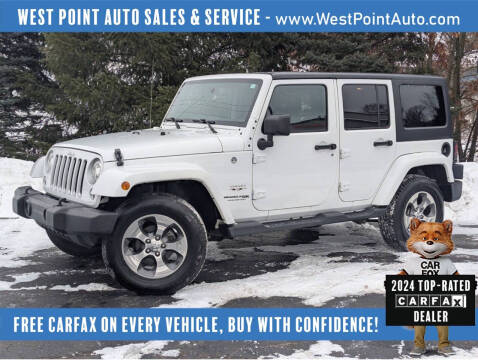 2018 Jeep Wrangler JK Unlimited for sale at West Point Auto Sales & Service in Mattawan MI