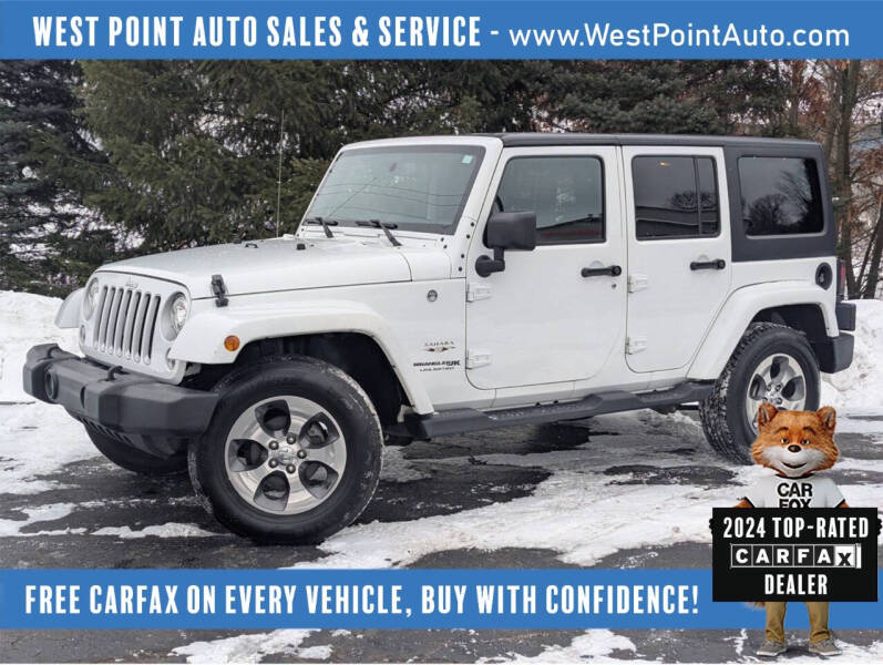 2018 Jeep Wrangler JK Unlimited for sale at West Point Auto Sales & Service in Mattawan MI