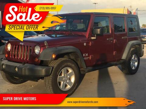 2007 Jeep Wrangler Unlimited for sale at SUPER DRIVE MOTORS in Houston TX