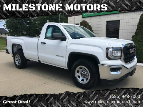 2018 GMC Sierra 1500 for sale at MILESTONE MOTORS in Chesterfield MI