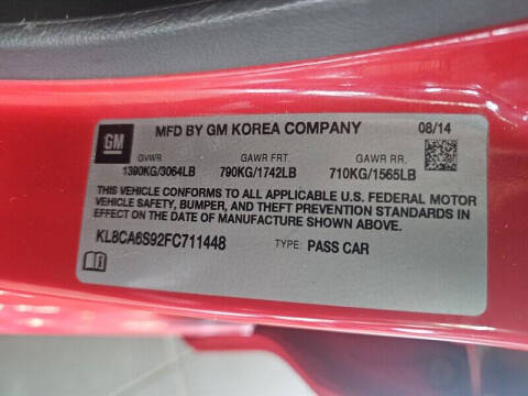 2015 Chevrolet Spark LS Manual