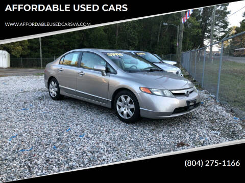 2006 Honda Civic for sale at AFFORDABLE USED CARS in North Chesterfield VA