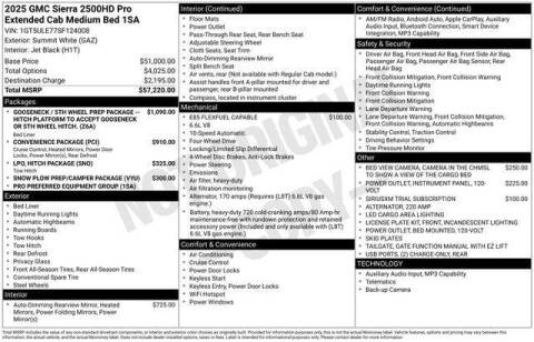 2025 GMC Sierra 2500HD