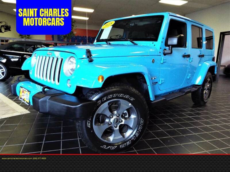 2018 Jeep Wrangler Unlimited for sale at SAINT CHARLES MOTORCARS in Saint Charles IL