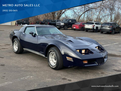 1977 Chevrolet Corvette for sale at METRO AUTO SALES LLC in Lino Lakes MN