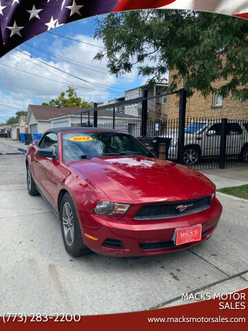 2012 Ford Mustang for sale at Macks Motor Sales in Chicago IL