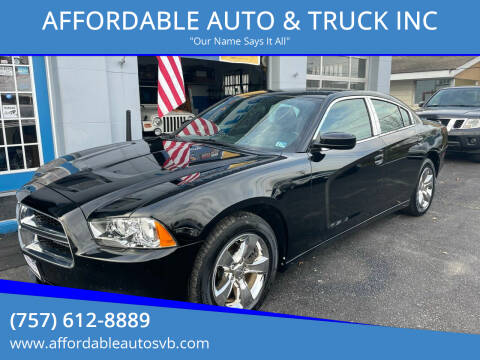 2014 Dodge Charger for sale at AFFORDABLE AUTO & TRUCK INC in Virginia Beach VA