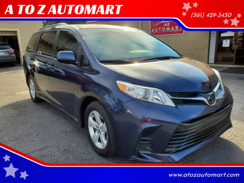 2018 Toyota Sienna for sale at A TO Z  AUTOMART in West Palm Beach FL